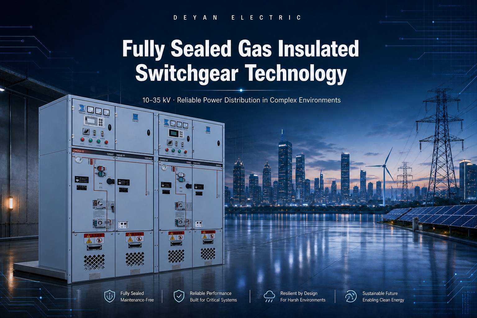 Technologie d'appareillage de commutation à isolation gazeuse entièrement scellée permettant une distribution d'énergie fiable dans des environnements complexes
